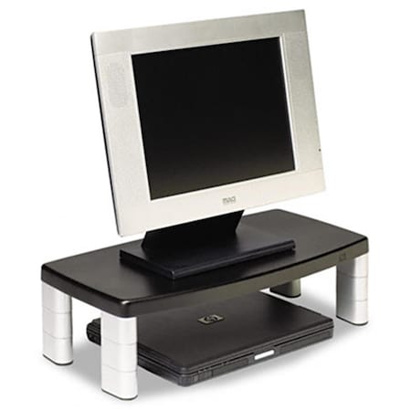 Abacus Extra-Wide Adjustable Monitor Stand- Black AB38912